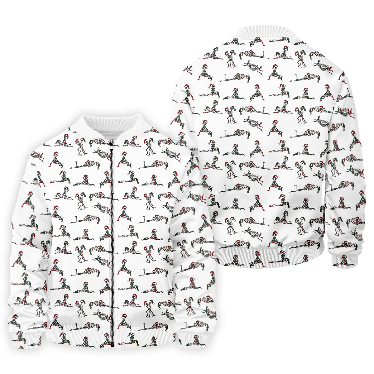 Funny Skeleton Christmas Golf Shirt, Fun Golf Shirts For Men, Polo Shirts For Men, Golf Gift For Men