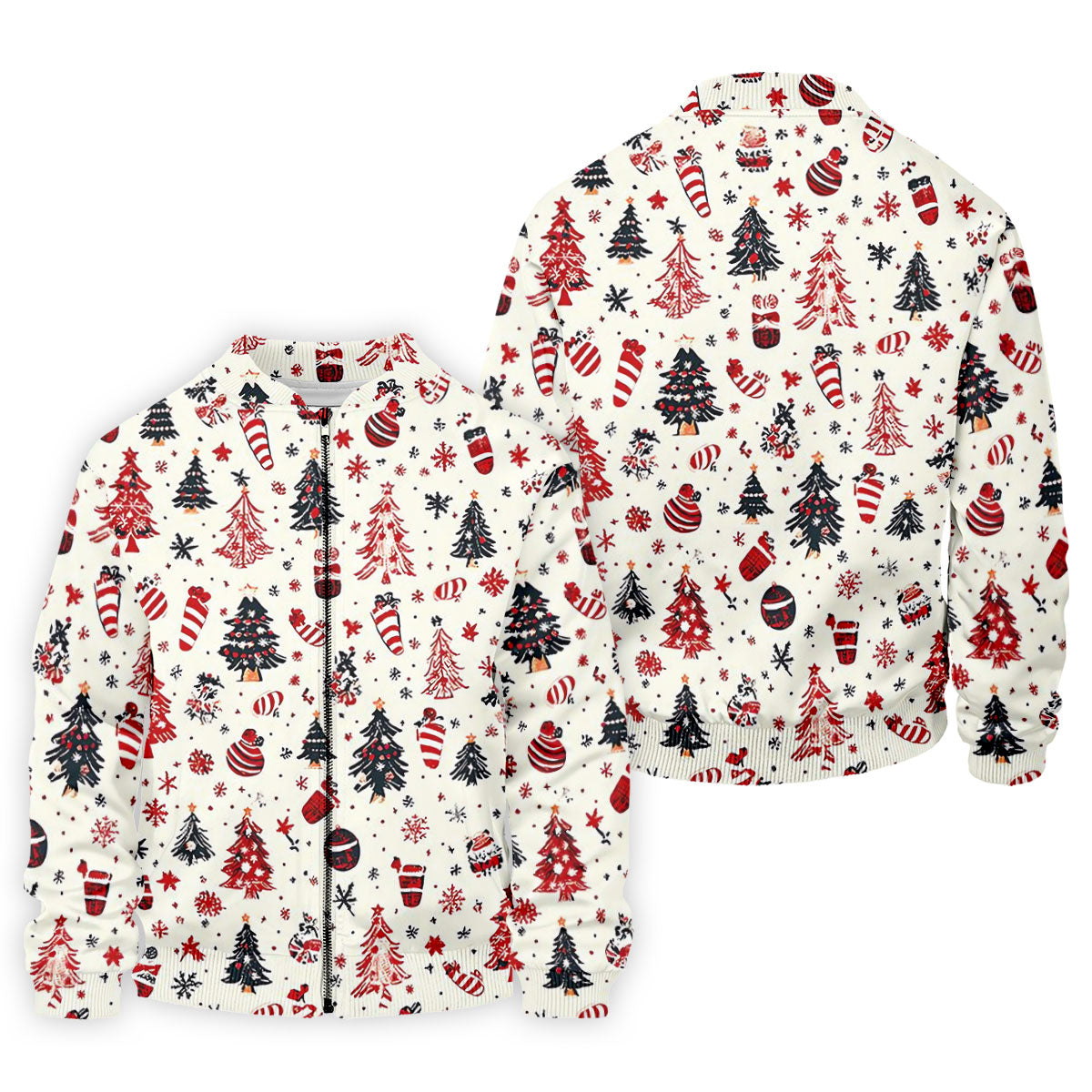 Candy Canes Christmas Tree Golf Tops For Men, Christmas Golf Shirt, Golf Shirts For Men, Polo For Men