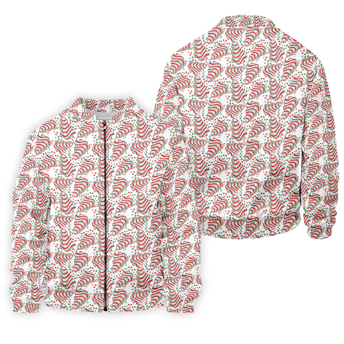 Christmas Tree Cakes White And Red Golf Tops For Men, Christmas Golf Shirt, Polo Shirts For Men