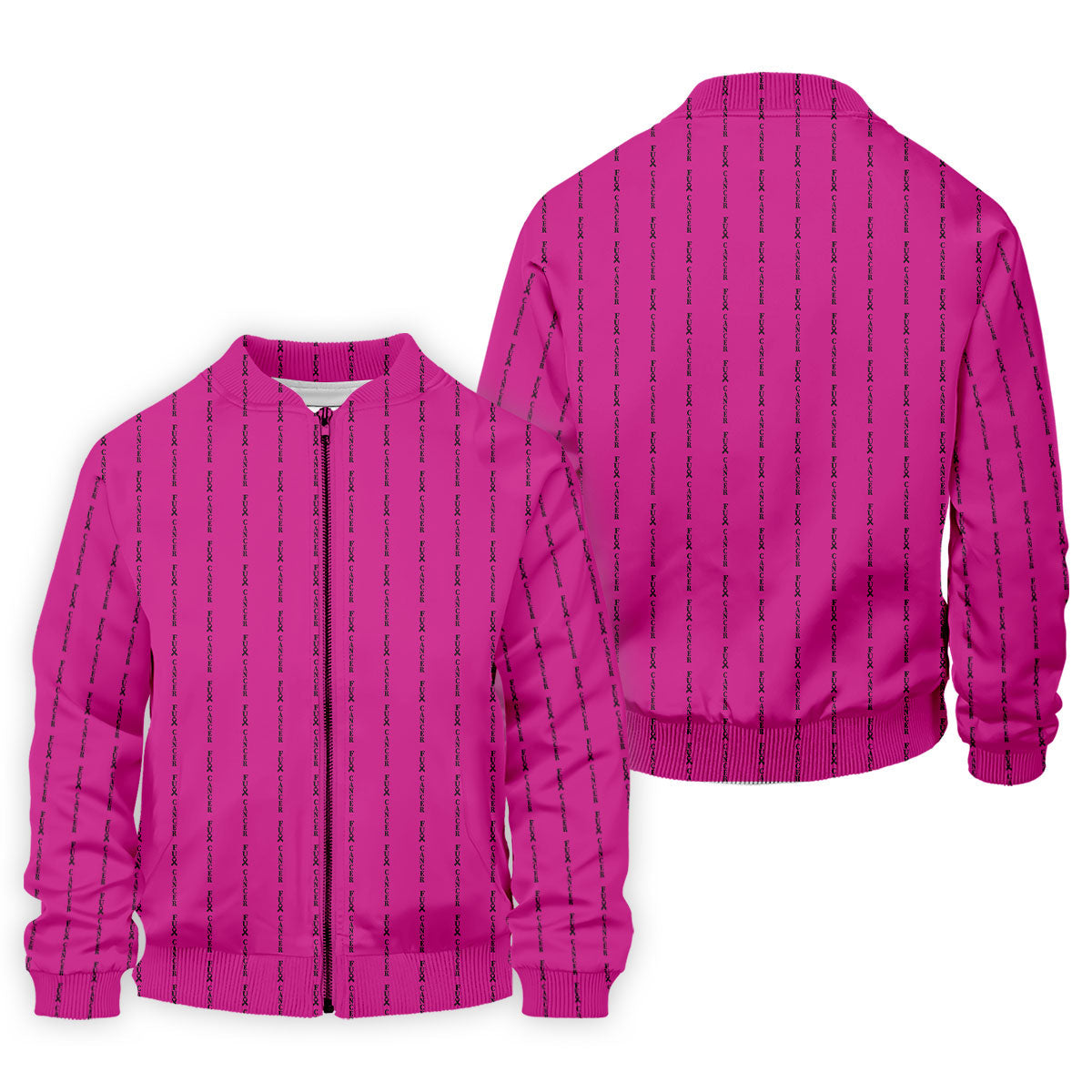 Fcancer Men's Golf Shirt, Breast Cancer Awareness Shirt, Pink Golf Shirt, Golf Shirts For Men