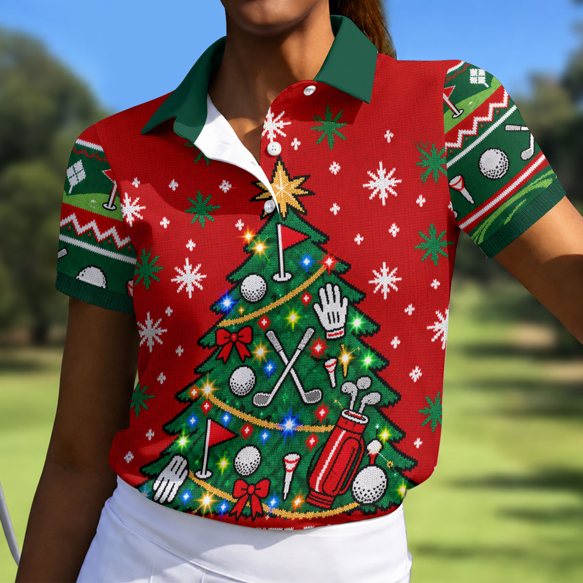 Oh Christmas Tee Christmas Golf Shirt, Golf Shirts For Women, Golf Gifts For Women