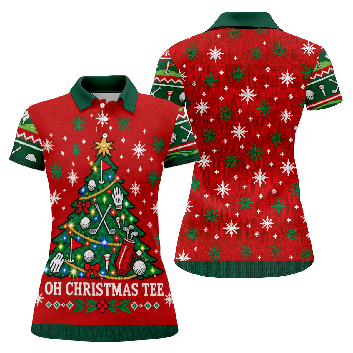 Oh Christmas Tee Christmas Golf Shirt, Golf Shirts For Women, Golf Gifts For Women