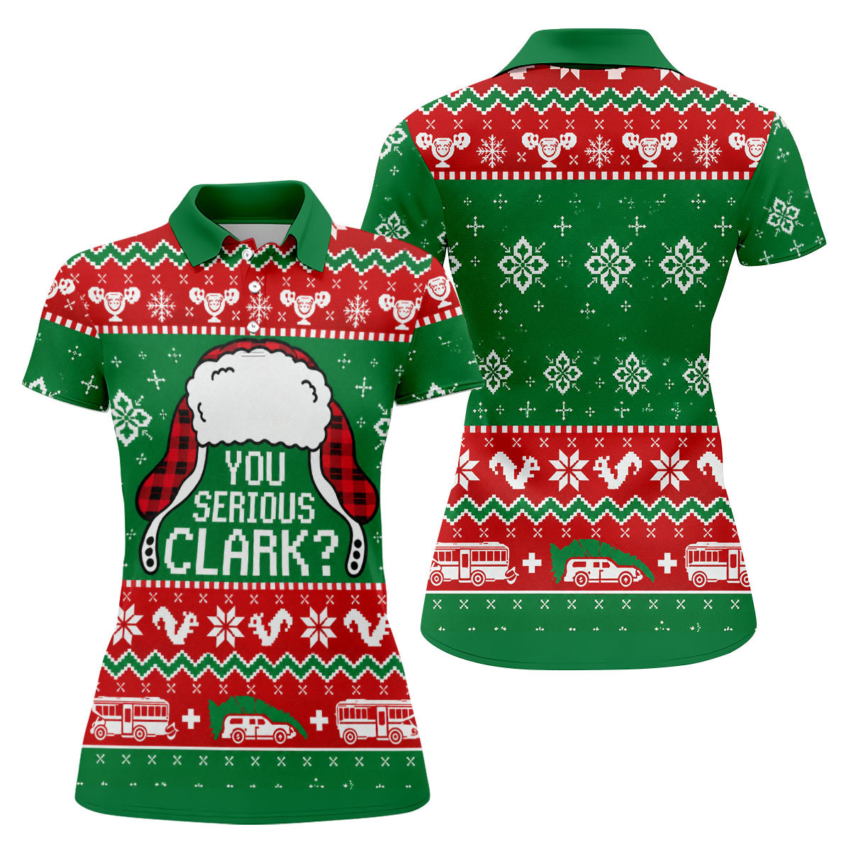 You Serious Clark Christmas Golf Shirt, Womens Golf Apparel, Womens Golf Clothing