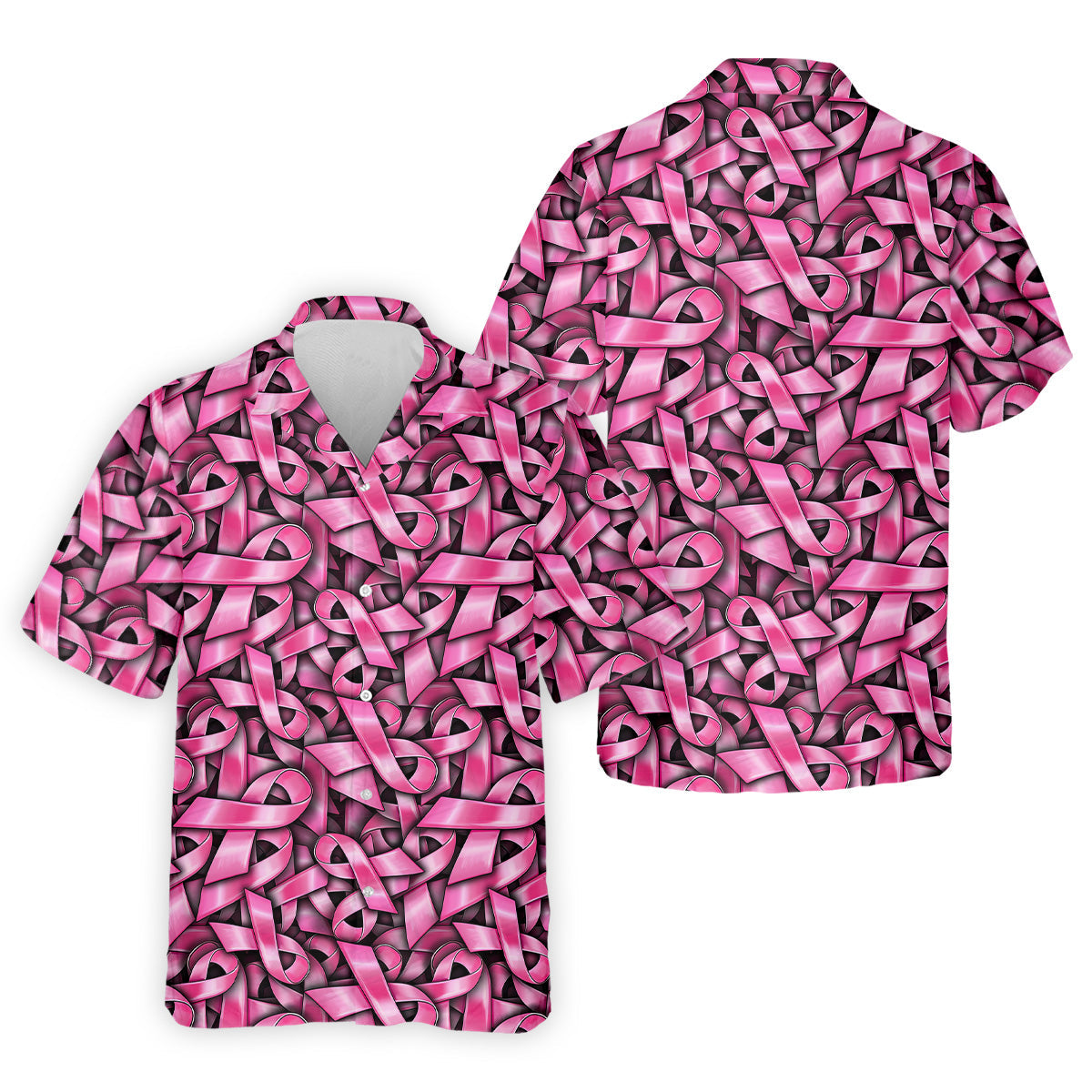 Pink And Black Breast Cancer Golf Shirt, Mens Golf Polo Shirts, White Polo ShirtMens, Golfing Apparel