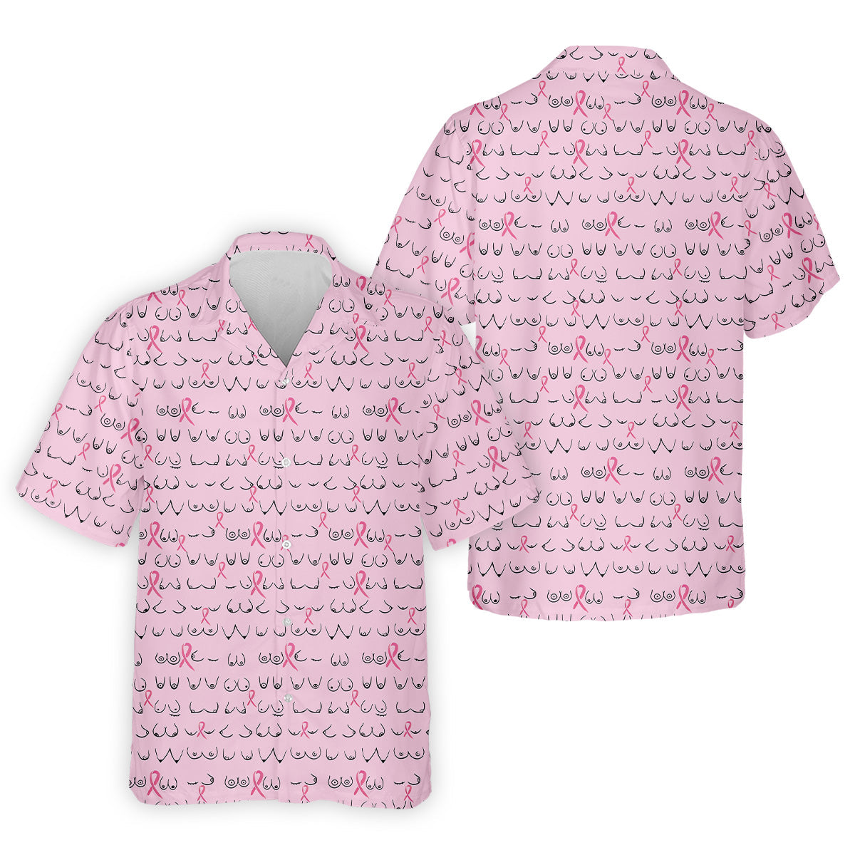 Breast Cancer Golf Shirt, Pink Golf Shirt Men, Fun Golf Shirts For Men, Cute Golf Shirt, Fun Golf Shirt
