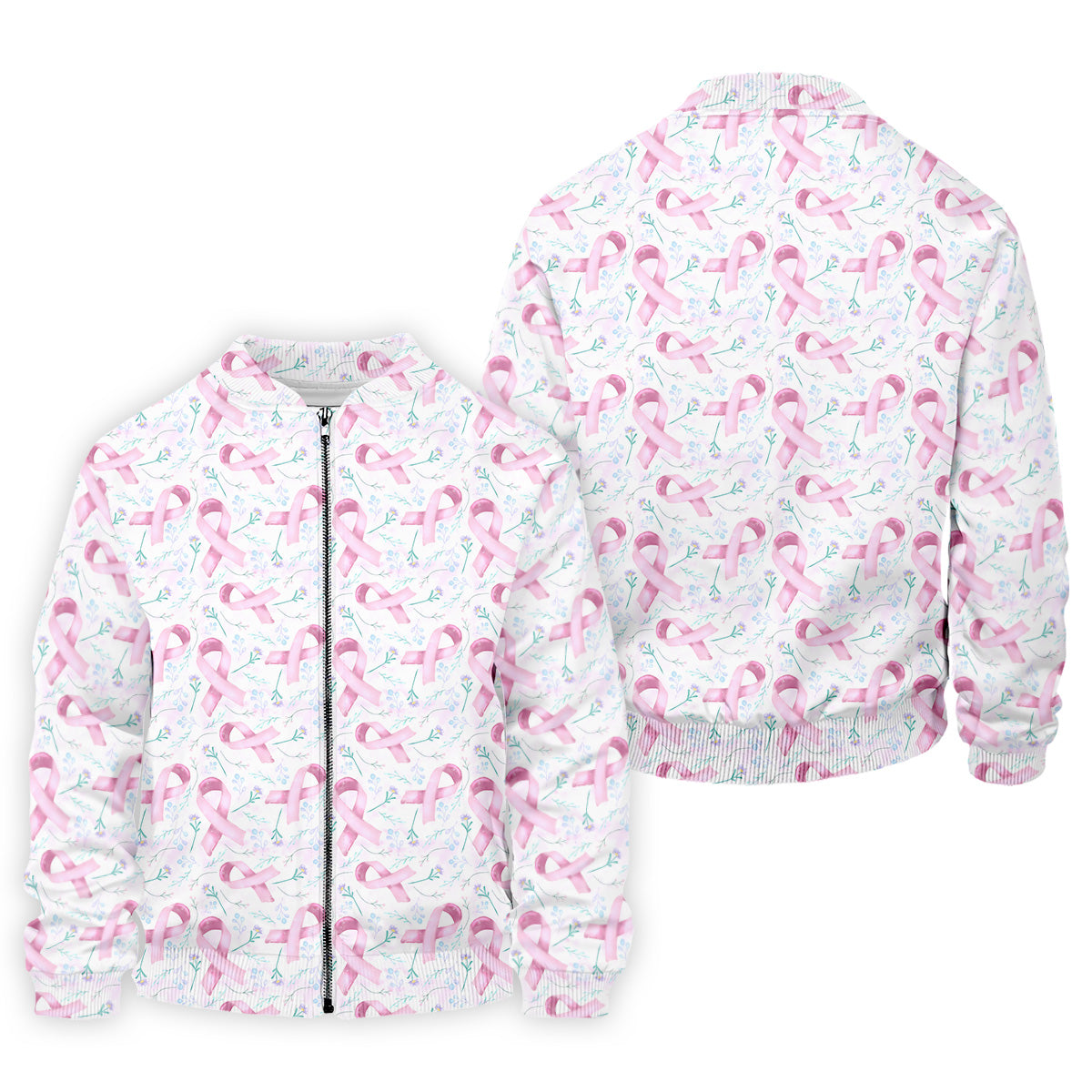 Pink Floral Breast Cancer Golf Shirt, Mens Golf Polo Shirts, White Polo ShirtMens, Golfing Apparel