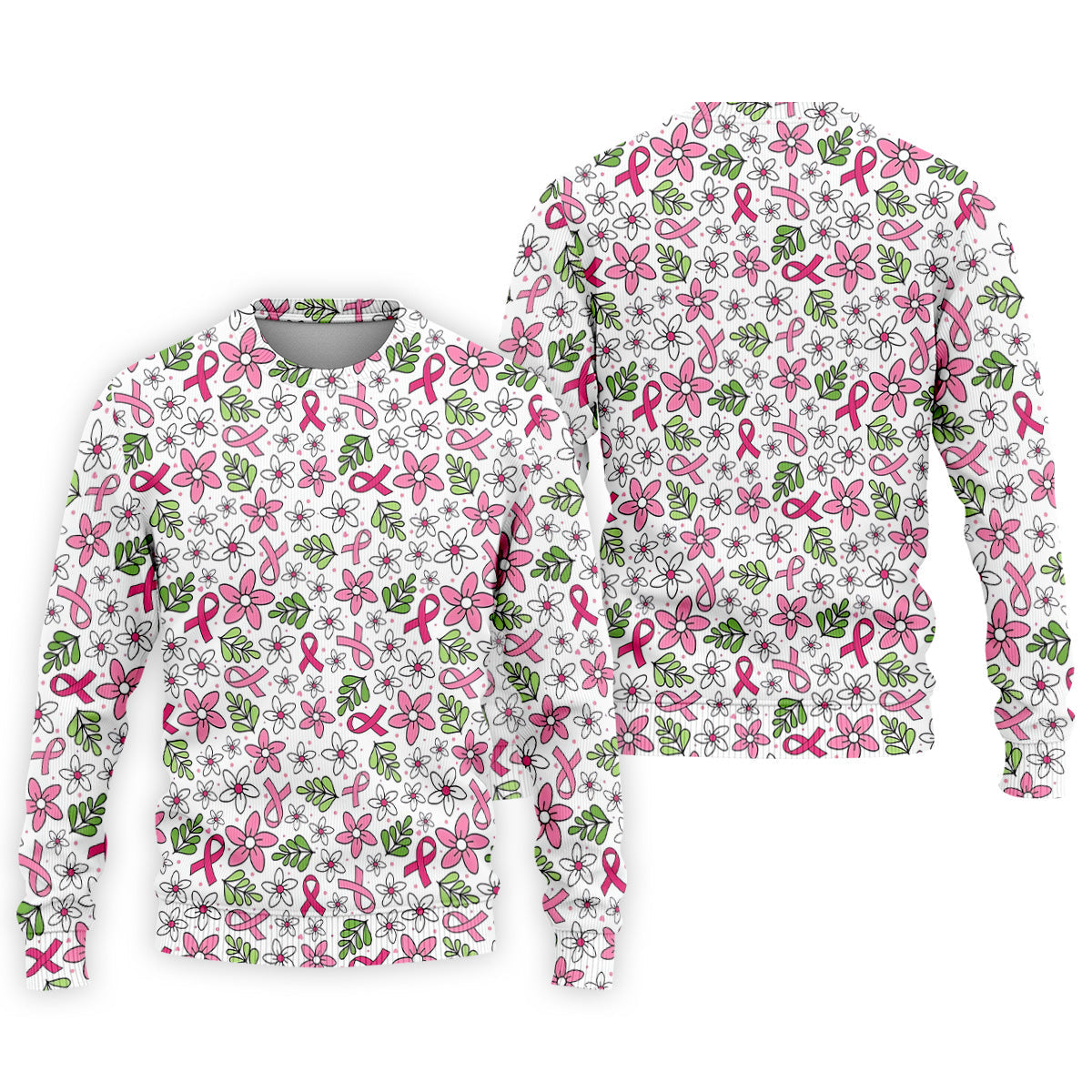 Breast Cancer Awareness Ribbon Flower Men Shirt, Cancer Awareness Shirt, Polo ShirtFor Men