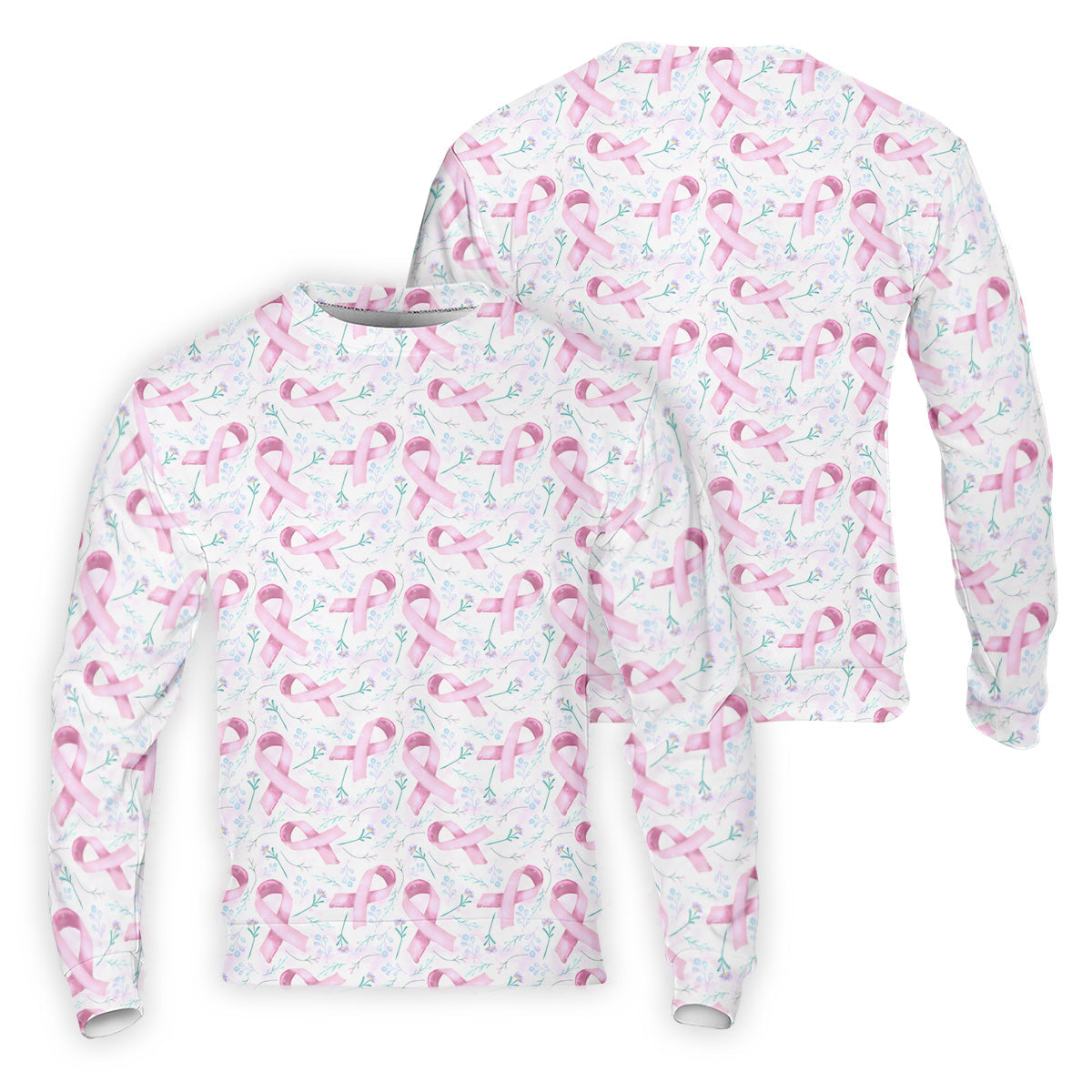 Pink Floral Breast Cancer Golf Shirt, Mens Golf Polo Shirts, White Polo ShirtMens, Golfing Apparel