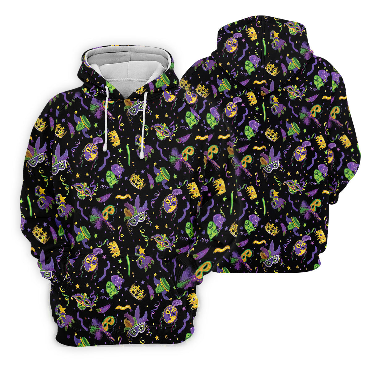 Mardi Gras Golf Sleeveless Polo Shirts Womens, Mardi Gras Black Golf Shirt, Ladies Golf Shirt
