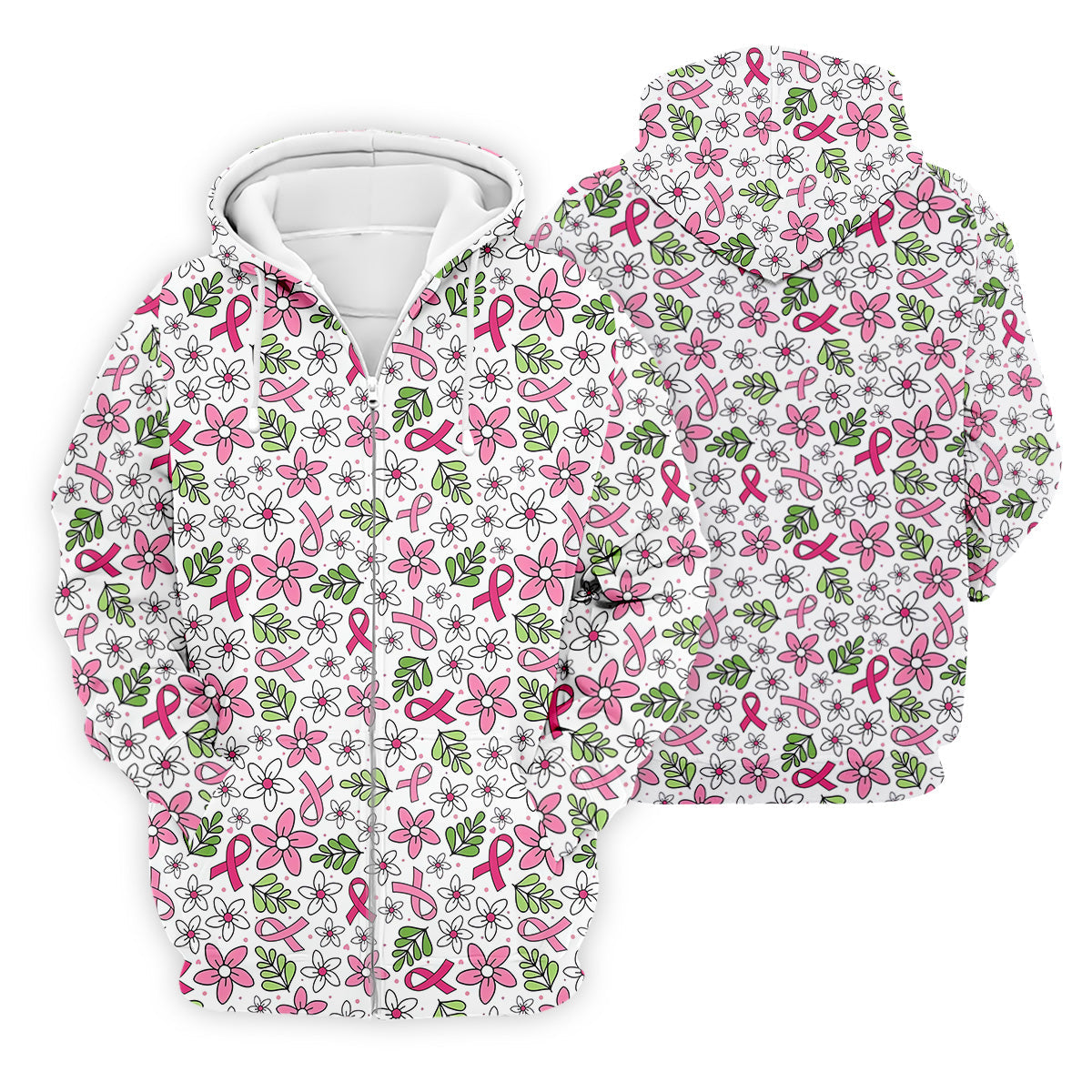 Breast Cancer Awareness Ribbon Flower Men Shirt, Cancer Awareness Shirt, Polo ShirtFor Men