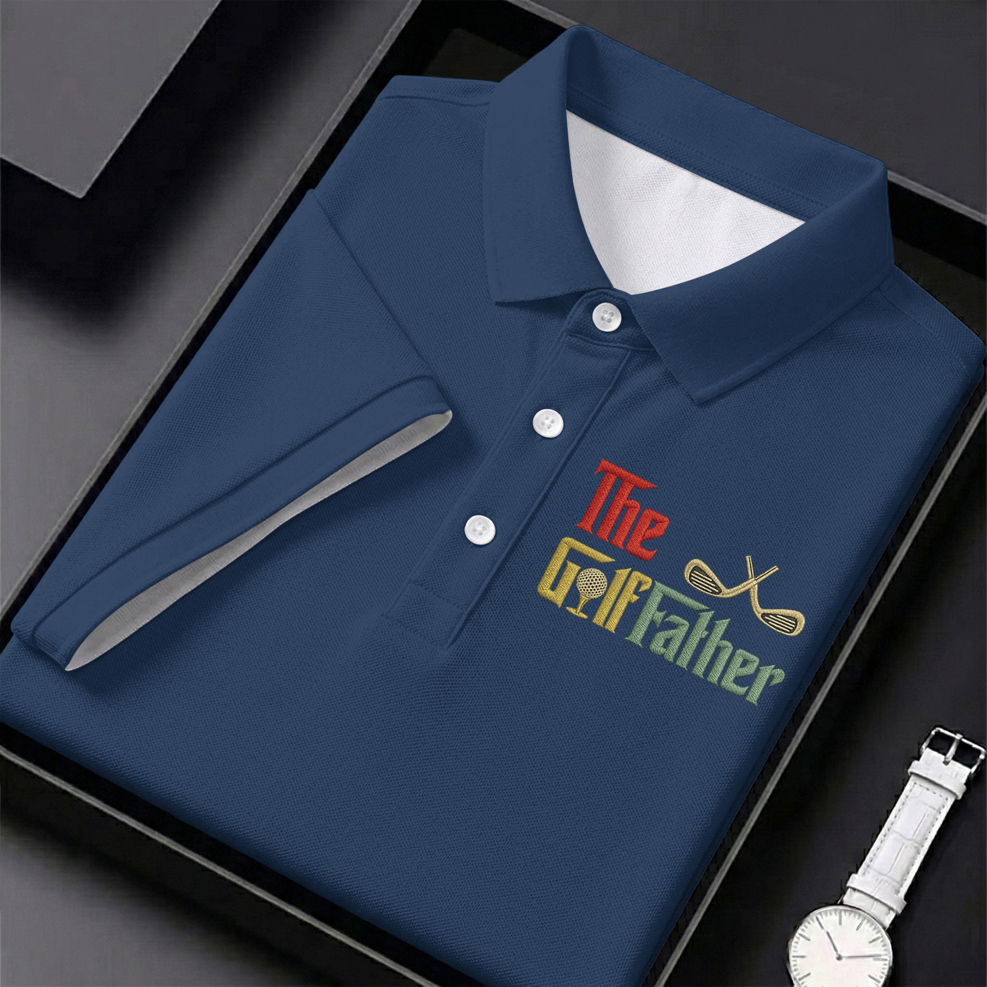 The Golf Father Golf Tops For Men, Father's Day Golf Shirt, Golf Gift For Dad