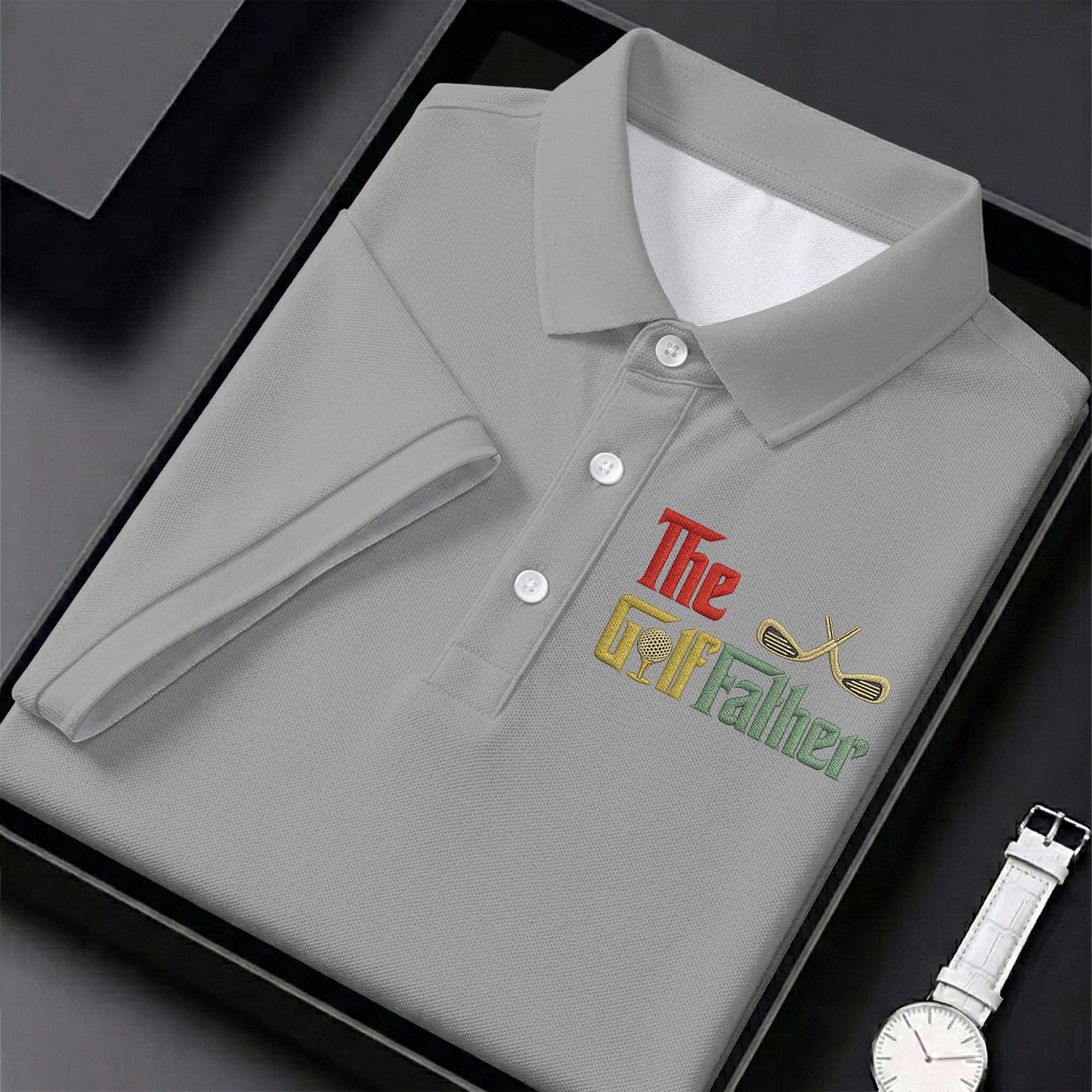 The Golf Father Golf Tops For Men, Father's Day Golf Shirt, Golf Gift For Dad
