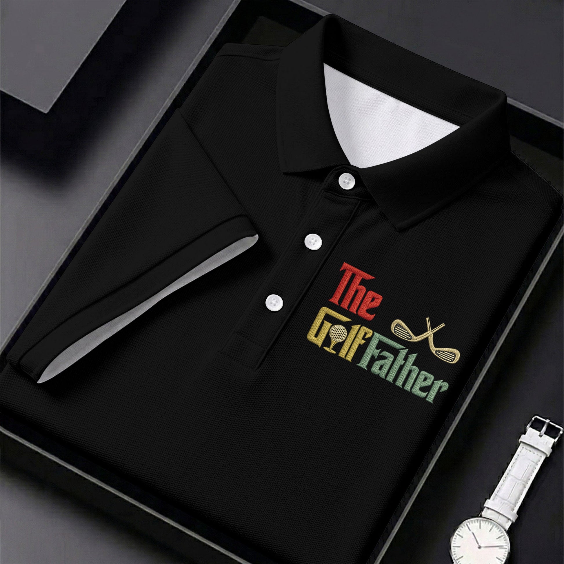 The Golf Father Golf Tops For Men, Father's Day Golf Shirt, Golf Gift For Dad