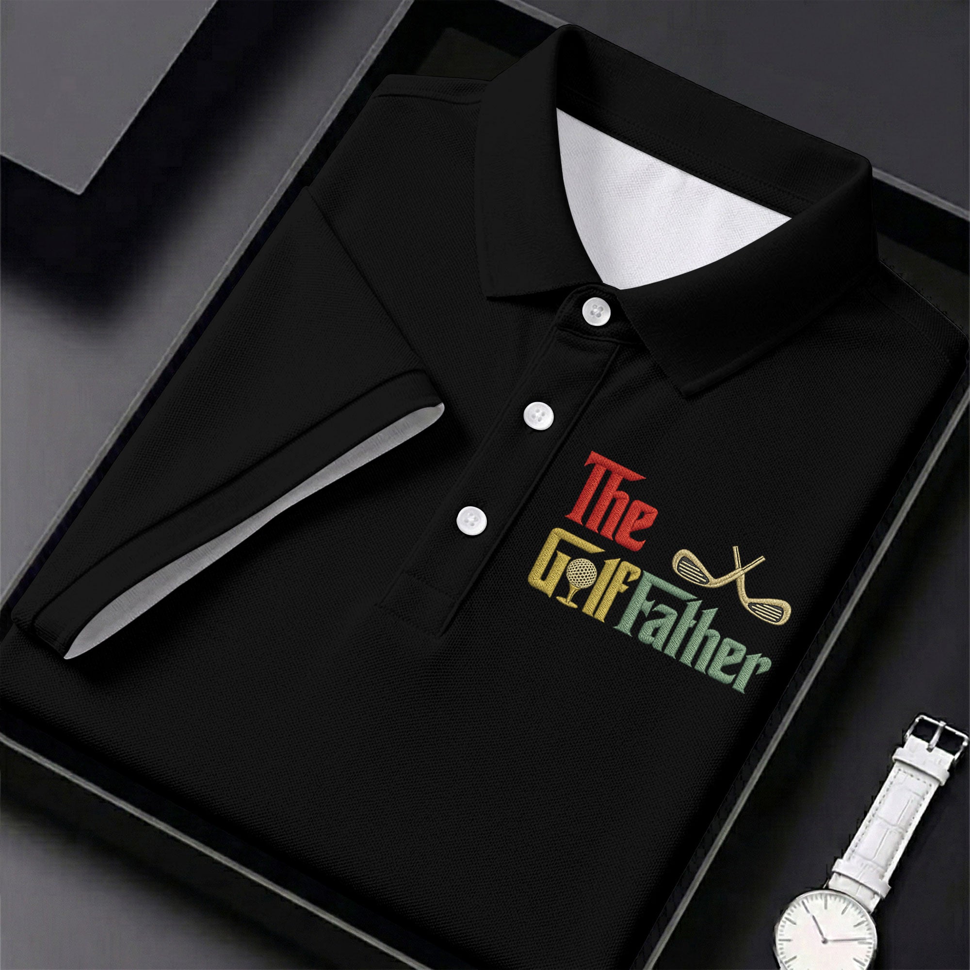 The Golf Father Golf Tops For Men, Father's Day Golf Shirt, Golf Gift For Dad