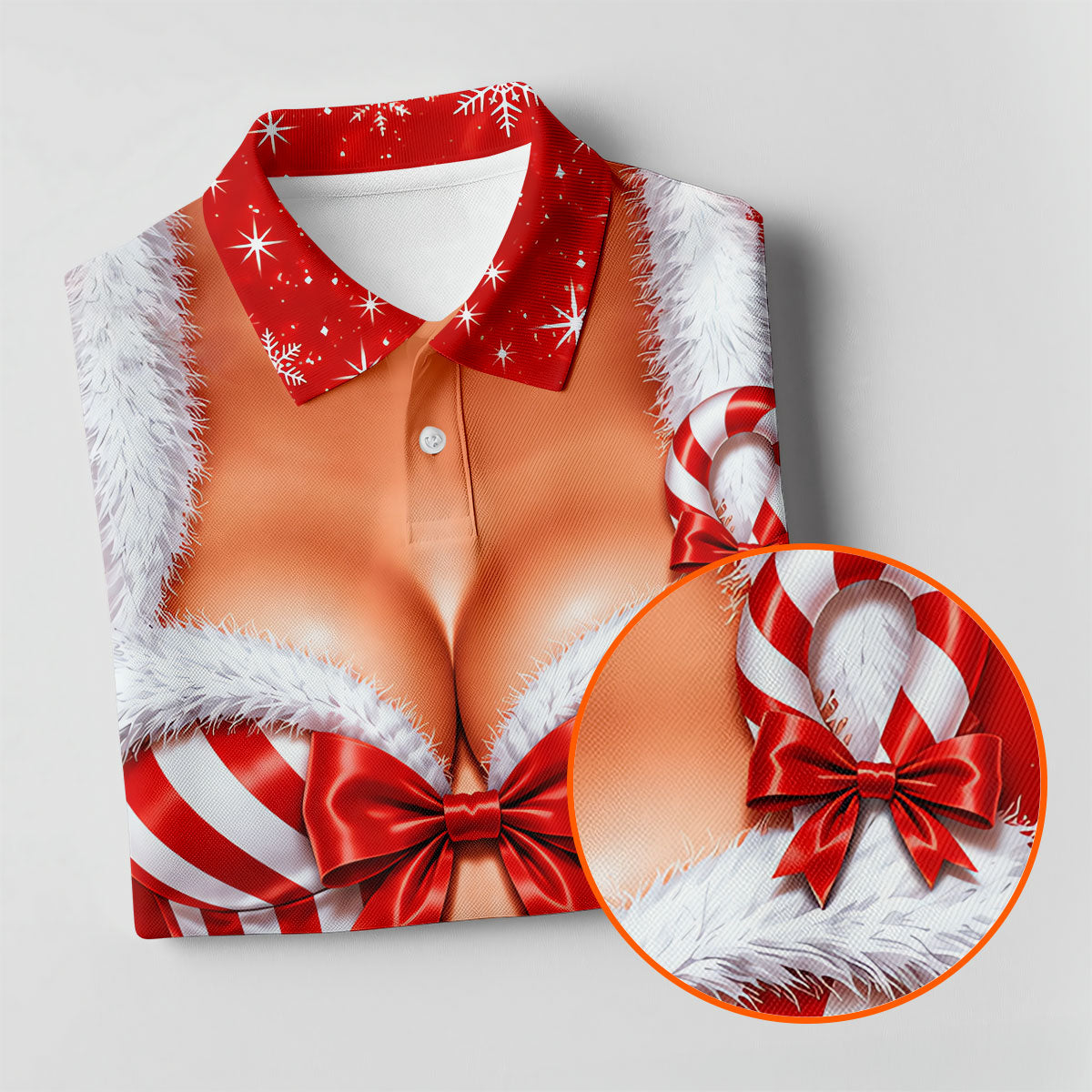 Candy Cane Corset Christmas Golf Shirt, Golf Shirts For Women, Ladies Golf Apparel