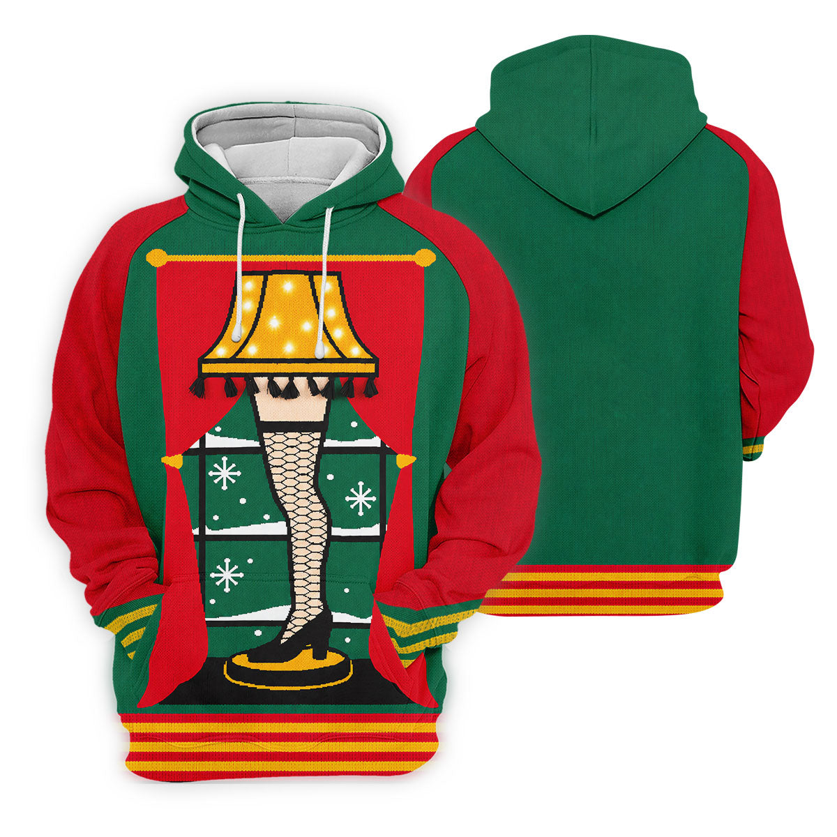 Festive Leg Lamp Christmas Golf Shirt, Golf Tops For Women, Women's Golf Apparel