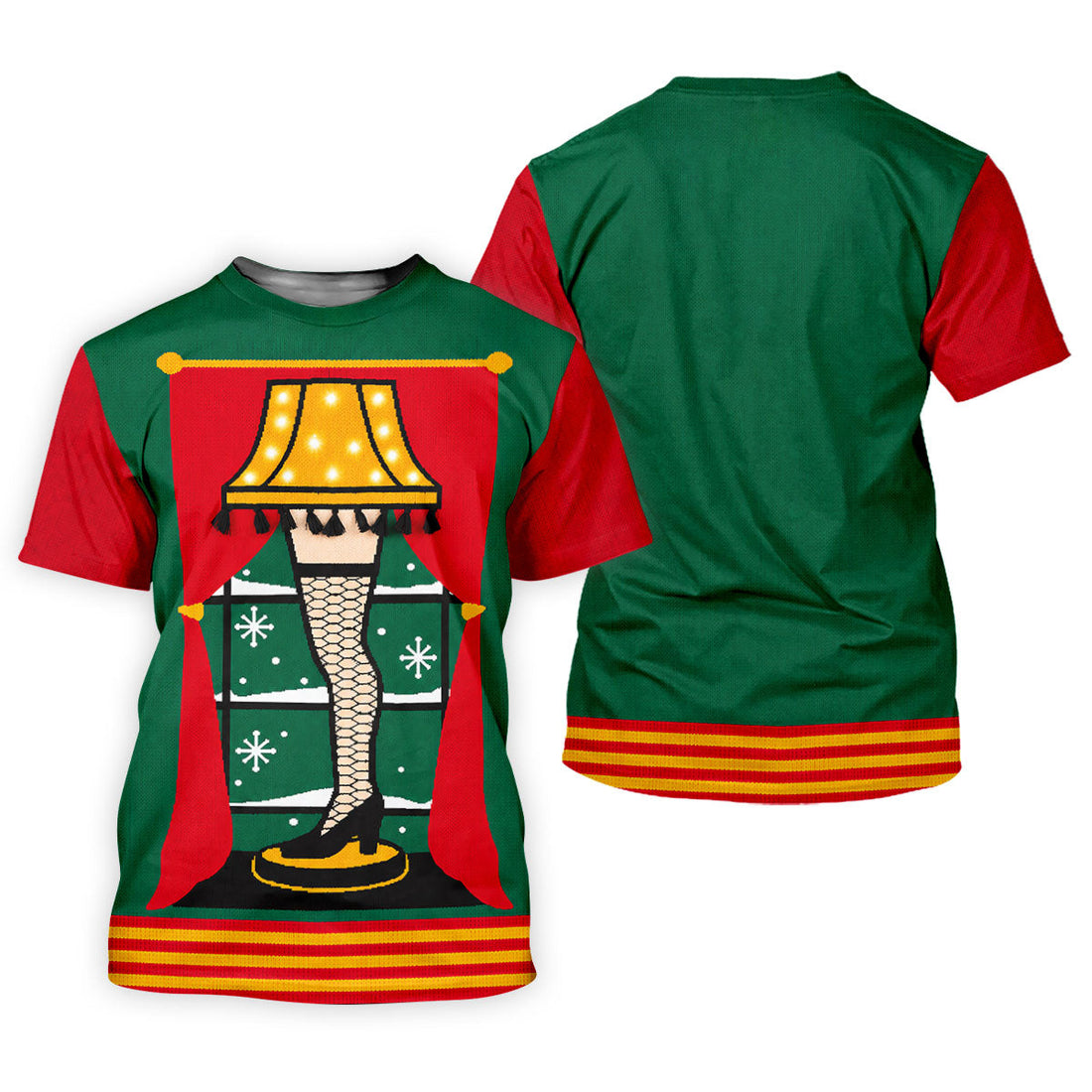 Festive Leg Lamp Christmas Golf Shirt, Golf Tops For Women, Women's Golf Apparel