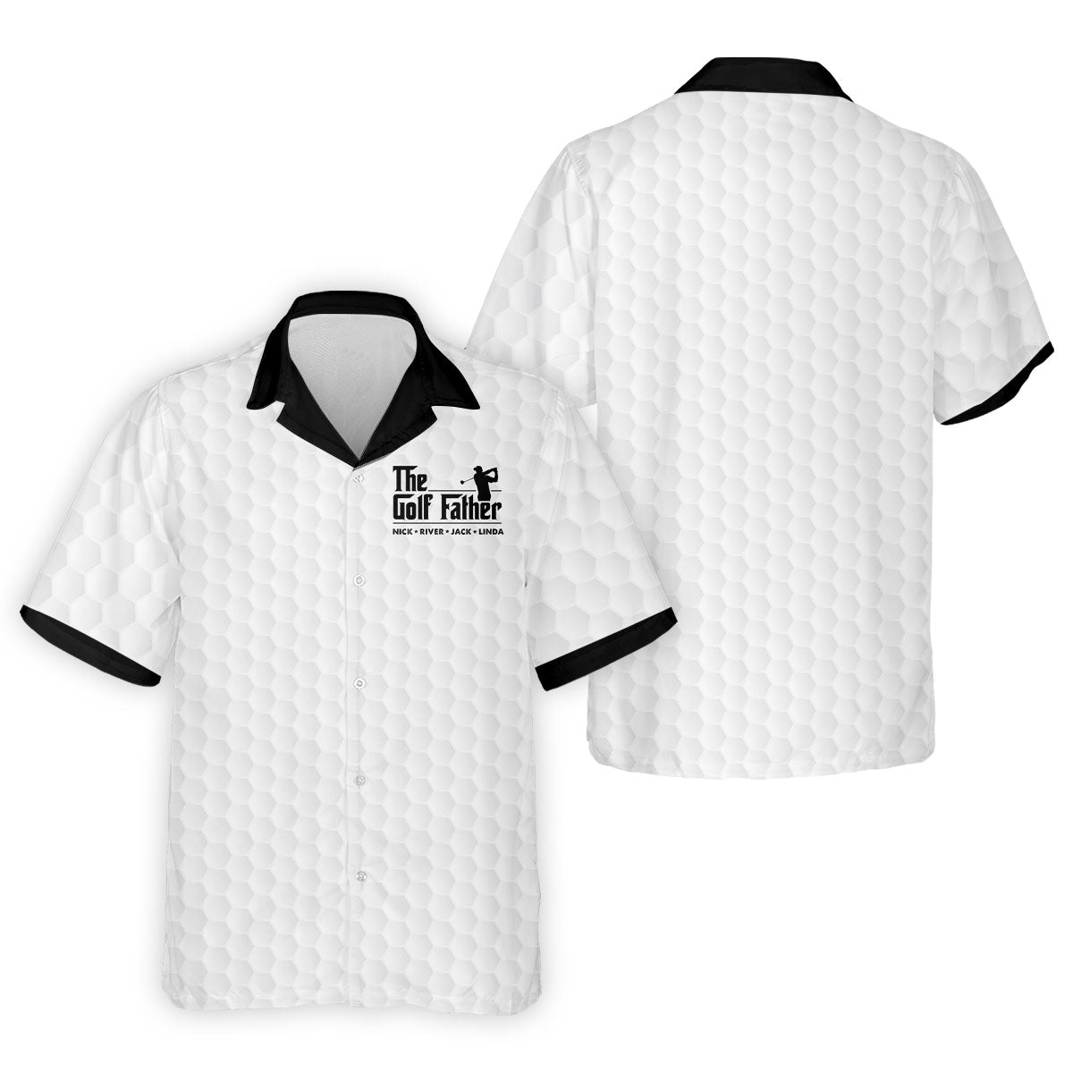 The Golf Father Custom Name Golf Tops For Men, Golf Shirt For Dad, Father's Day Presents Golf