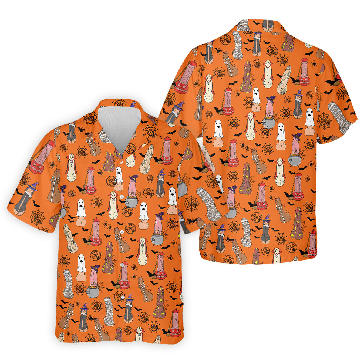 Funny Dirty Orange Halloween Golf Shirt, Fun Golf Shirts For Men, Halloween Gift Idea, Polo For Men