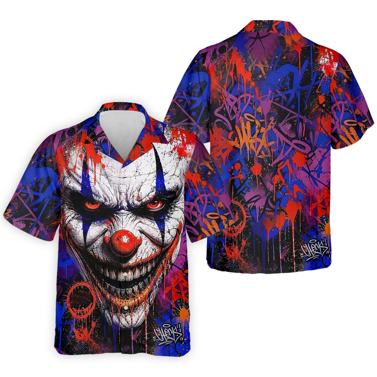 Halloween Horror Character Golf Shirt, Golf Shirts For Men, Hawaiian Golf Shirt