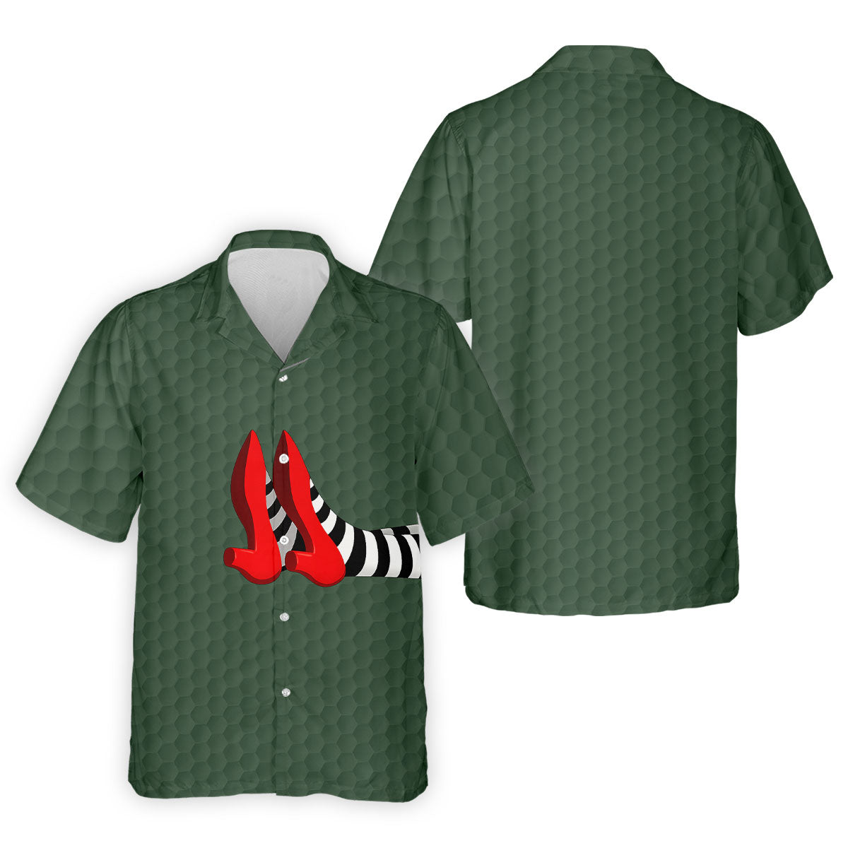 Halloween Witch Legs Golf Polo Shirt, Golf Polo Shirts For Men, Printed Golf Shirts