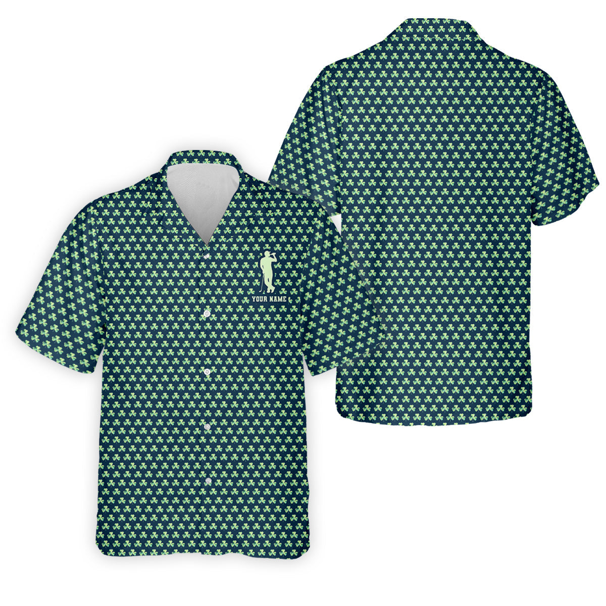 St Patrick's Day Shamrock Golf And Beer Green Golf Shirt, Polo Shirts For Men, Golf Shirts For Men