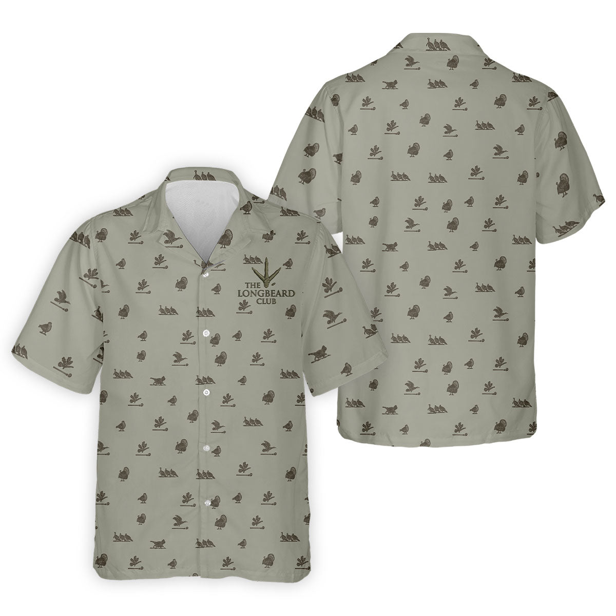 The Longbeard Club Turkey Hunting Father's Day Golf Shirt, Dad Golf Shirt, Golf Gift For Dad