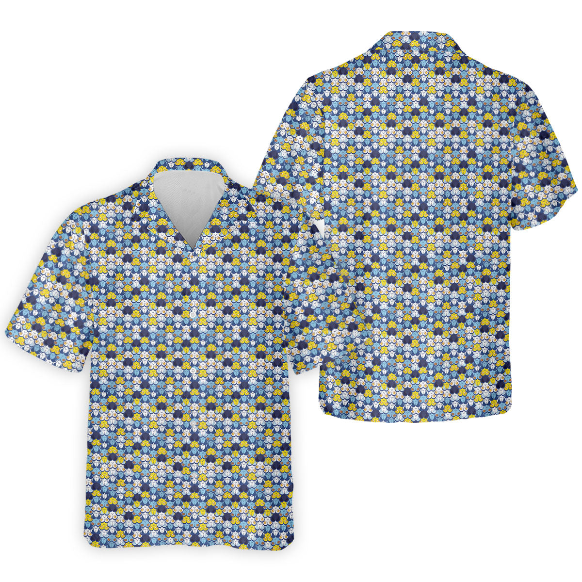Funny Beer Pretzel Cleavage Pattern Golf Polo Shirt, Mens Golf Polo, Printed Golf Shirts