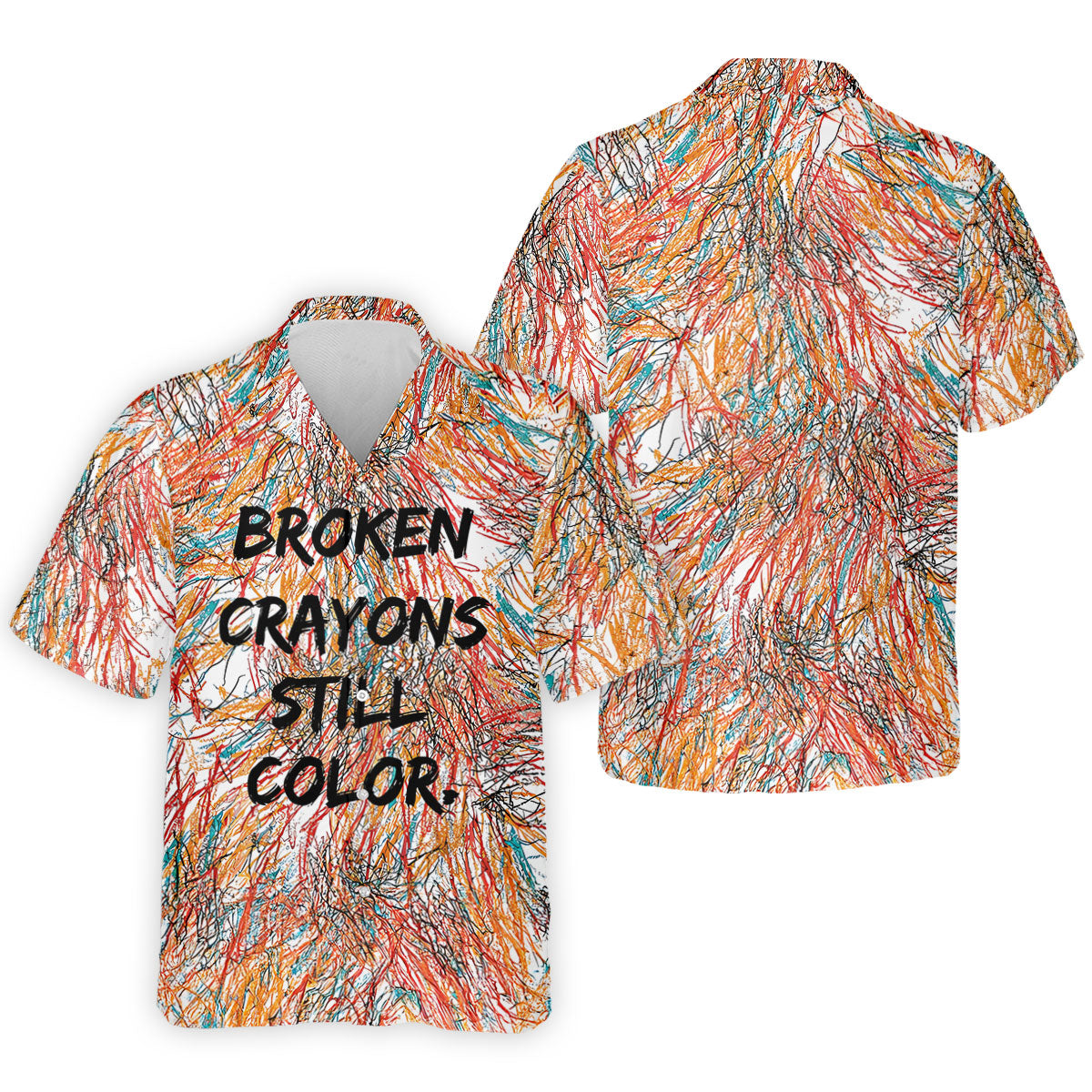 Broken Crayons Still Color Mental Health Awareness Golf Polo Shirt, Mens Golf Polo, Printed Golf Shirts