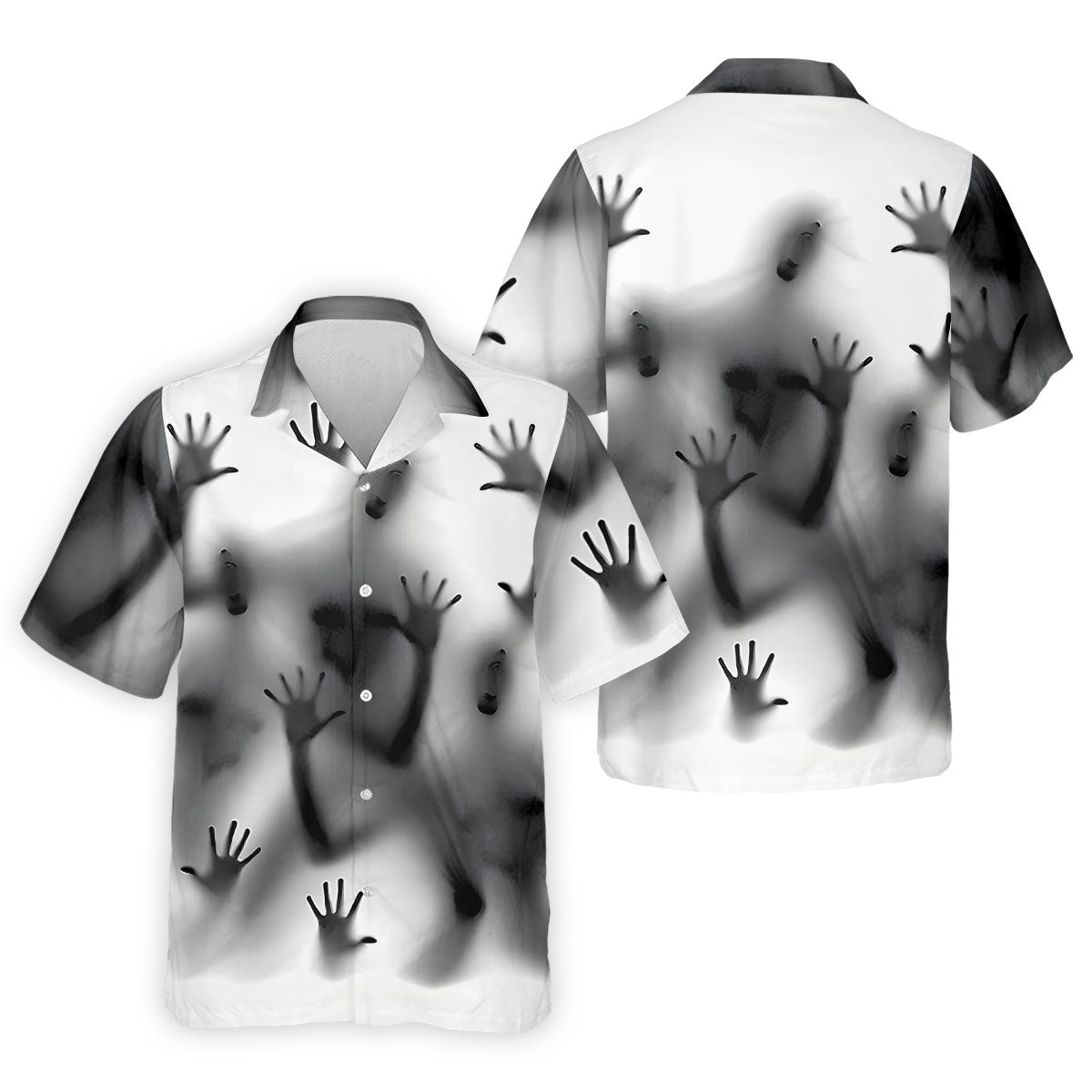 Haunted Shadow Silhouette Golf Polo Shirt, Men's Golf Shirts, Hawaiian Golf Shirt