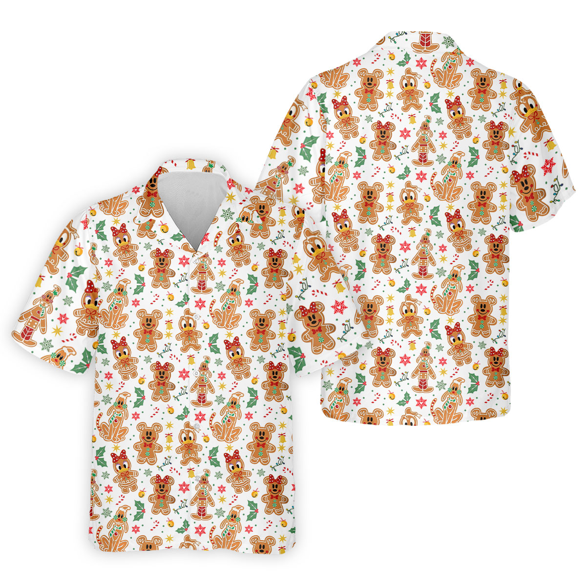 Funny Gingerbread Christmas Golf Shirt, Men's Funny Golf Shirts, Polo Shirts For Men, Christmas Golf Shirt