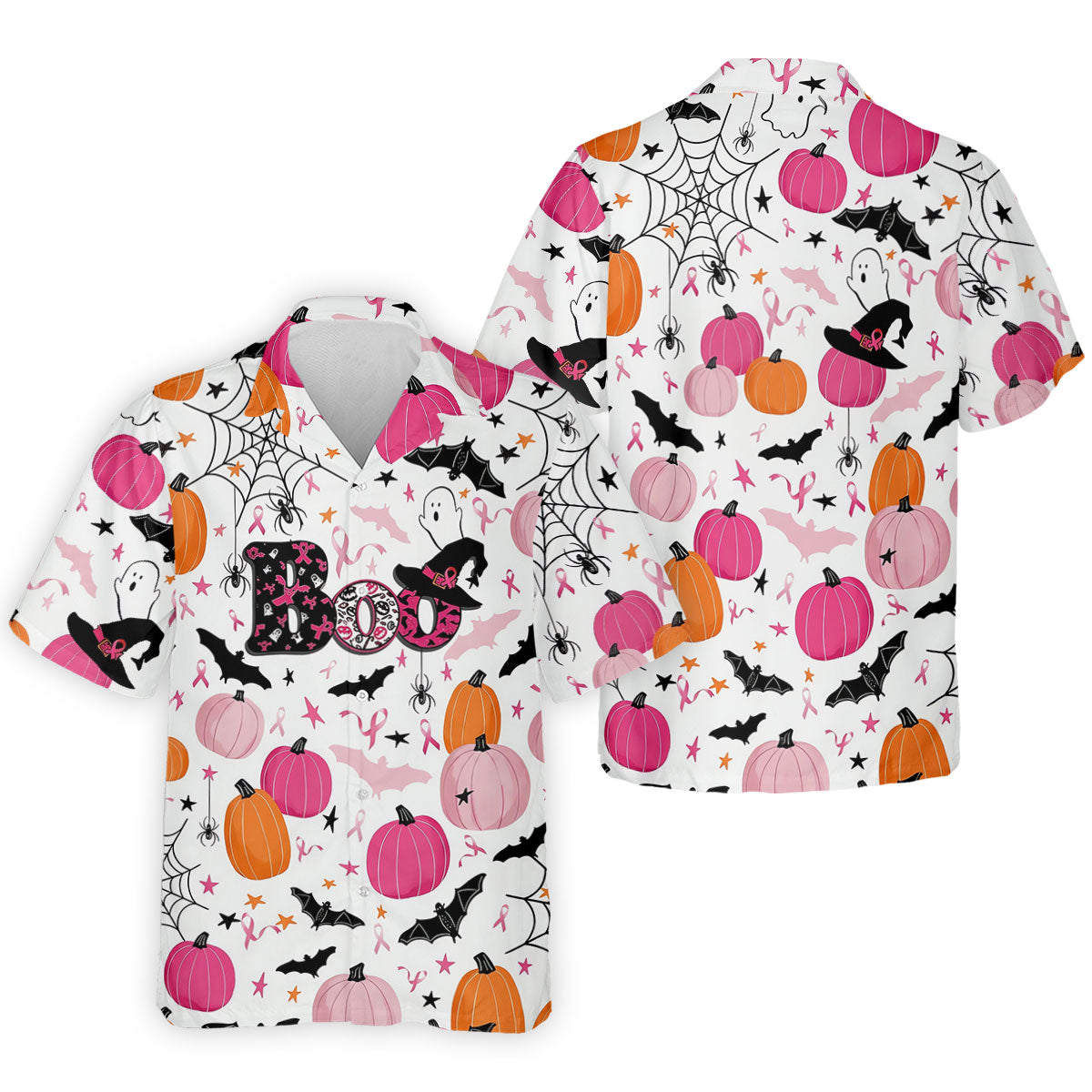 Ghost Horror Character Ribbon Halloween Polo Shirt, Hawaiian Golf Shirt, Mens Golf Shirts