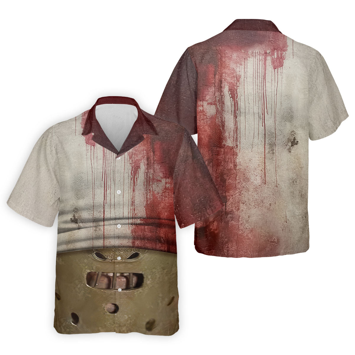 Muzzle Mask Horror Character Halloween Polo Shirt, Golf Shirts For Men, Mens Golf Shirts