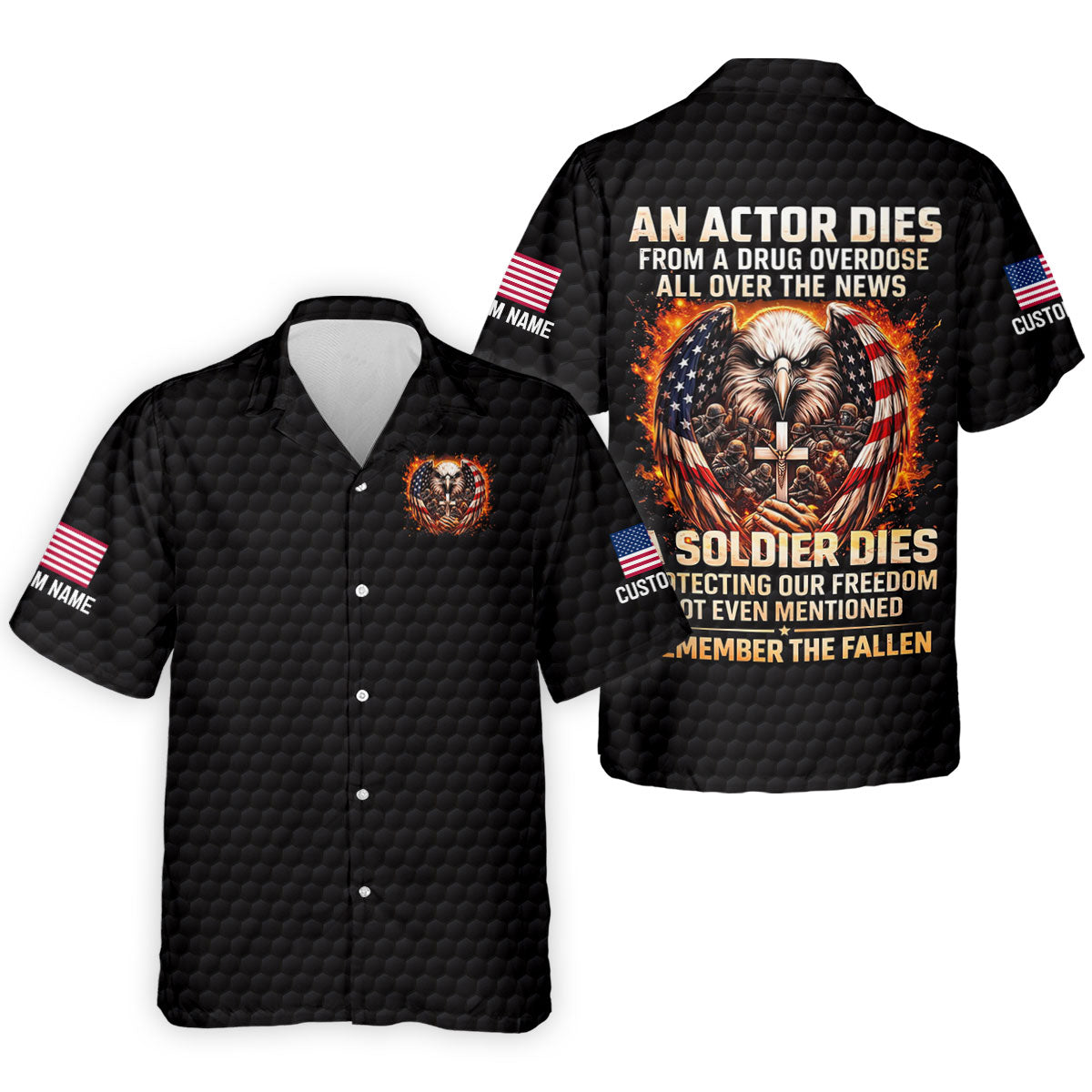 Remember The Fallen Faith Cross 250 Years Patriotic Golf Shirt, Veterans Day Memorial Golf Shirts For Men