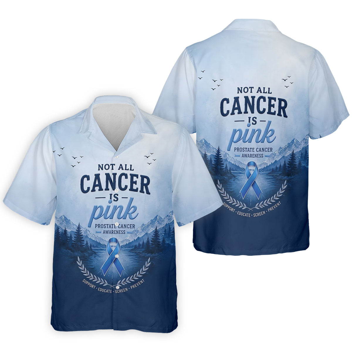 Not All Cancer Is Pink Prostate Cancer Polo Shirt, Mens Golf Polo, Printed Golf Shirts
