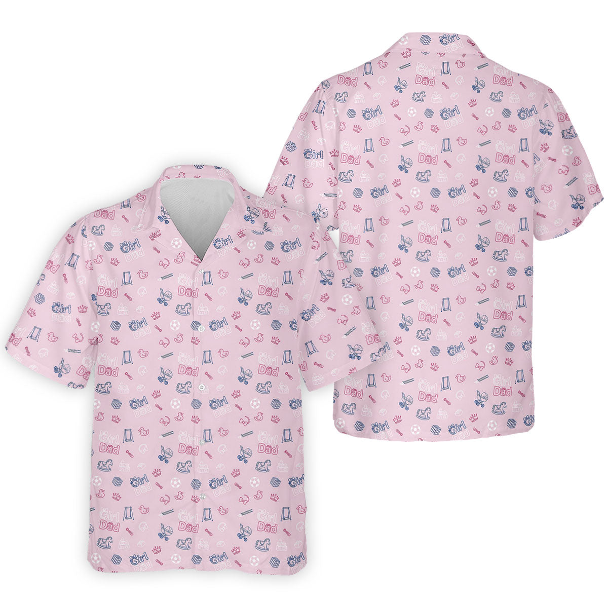 Girl Dad Father's Day Golf Shirt, Cute Golf Outfit, Polo Shirts For Men, Golf Gift For Dad