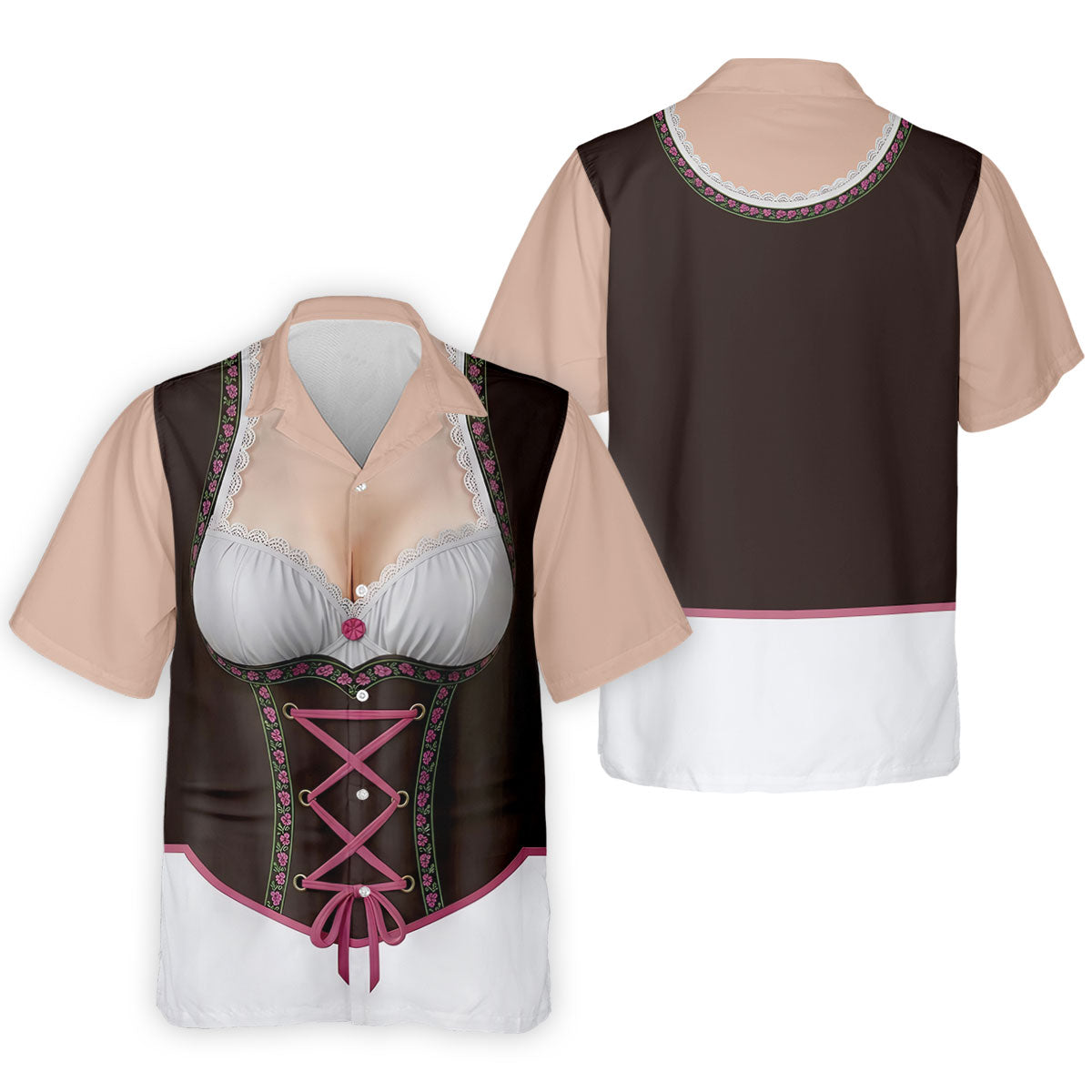 Funny Oktoberfest Costume Lederhosen Polo Shirt, Mens Golf Polo, Golf Shirts For Men