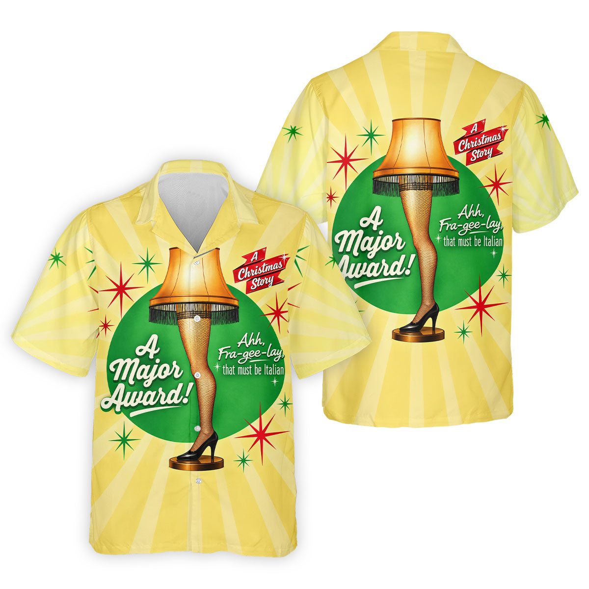 Christmas Leg Lamp Quote Golf Polo Shirt, Mens Golf Shirts, Polo Shirts For Men