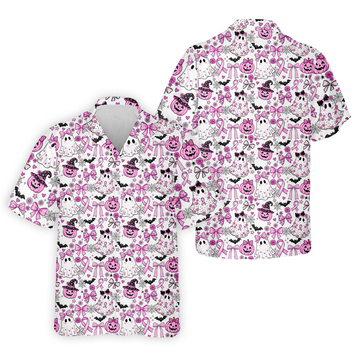 Pink Breast Cancer Witch Halloween Golf Polo Shirt, Mens Golf Polo, Golf Shirts For Men