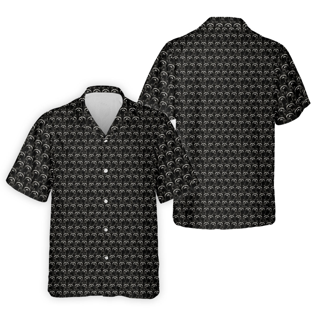 Funny Rude Raccoon Middle Finger Black Polo Shirt, Mens Golf Polo, Mens Golf Apparel