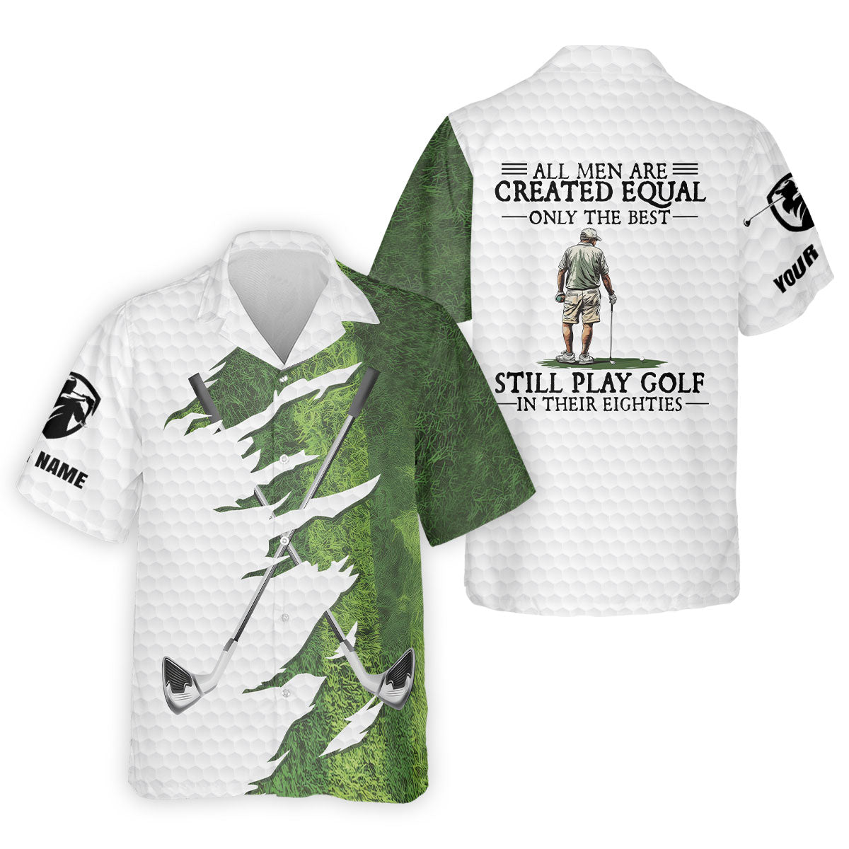 Personalized Ripped Fairway Golf Shirt, Men's Golf Shirt, Golf Polo Shirts For Men