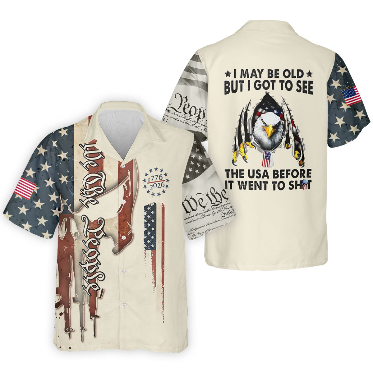 Funny Old USA Before It Went To Sh*t Golf Polo Shirt, Mens Golf Shirts, Golf Apparel For Men
