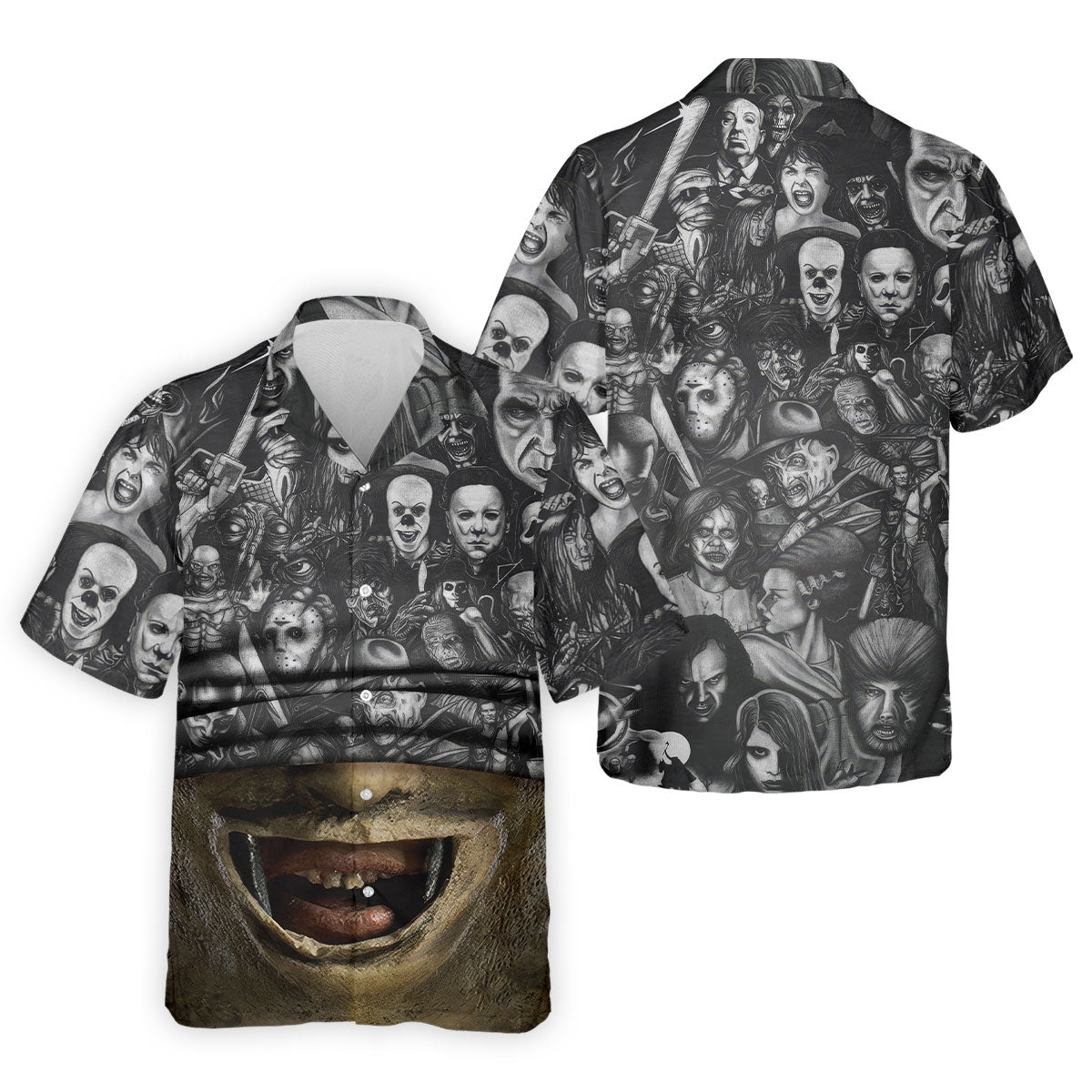 Leather Mask Horror Character Halloween Polo Shirt, Mens Polo Shirts, Golf Apparel For Men