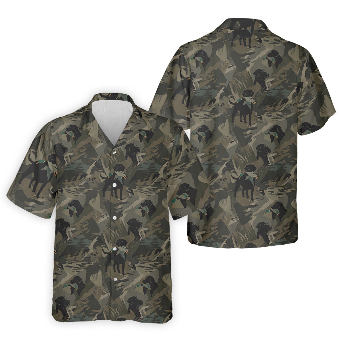 Duck Hunting Labrador Hawaiian Golf Shirt, Golf Shirts For Men, Mens Golf Apparel