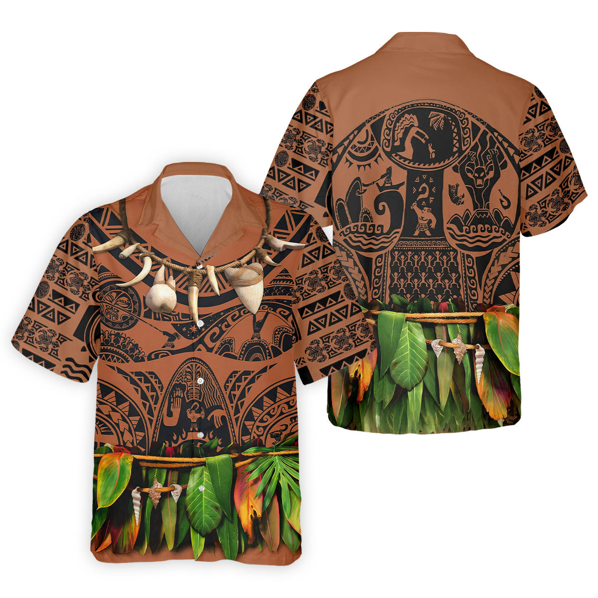 Cartoon Costume Hawaiian Golf Shirt, Men's Funny Golf Shirts, Polo Shirts For Men