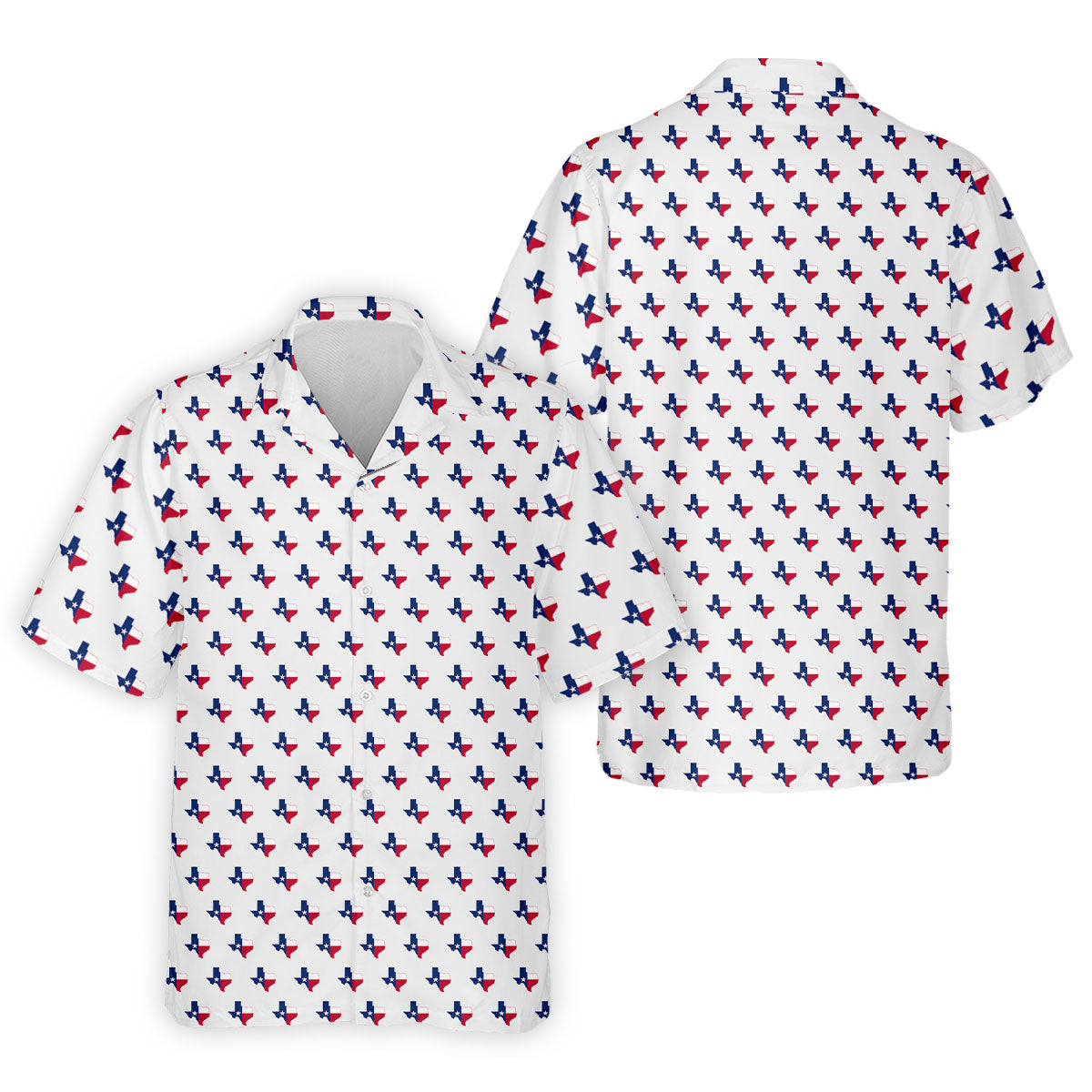 Texas Flag State Pattern Golf Polo Shirt, Men's Golf Shirt, Hawaiian Golf Shirt