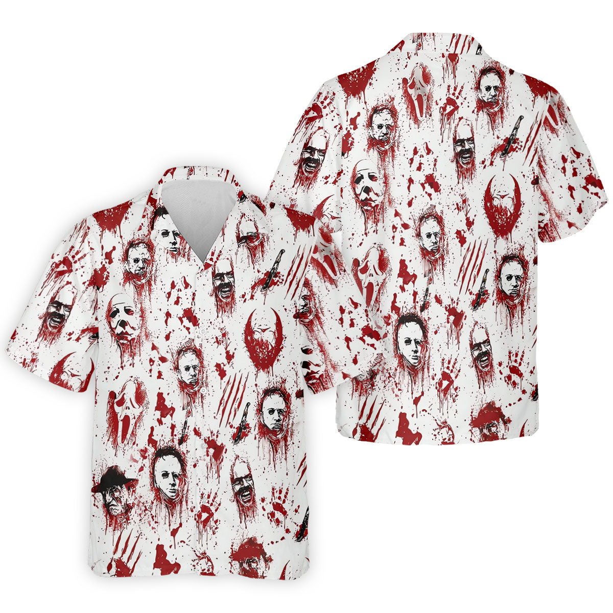 Bloody Horror Character Halloween Golf Shirt, Men's Golf Shirt, Golf Shirts For Men