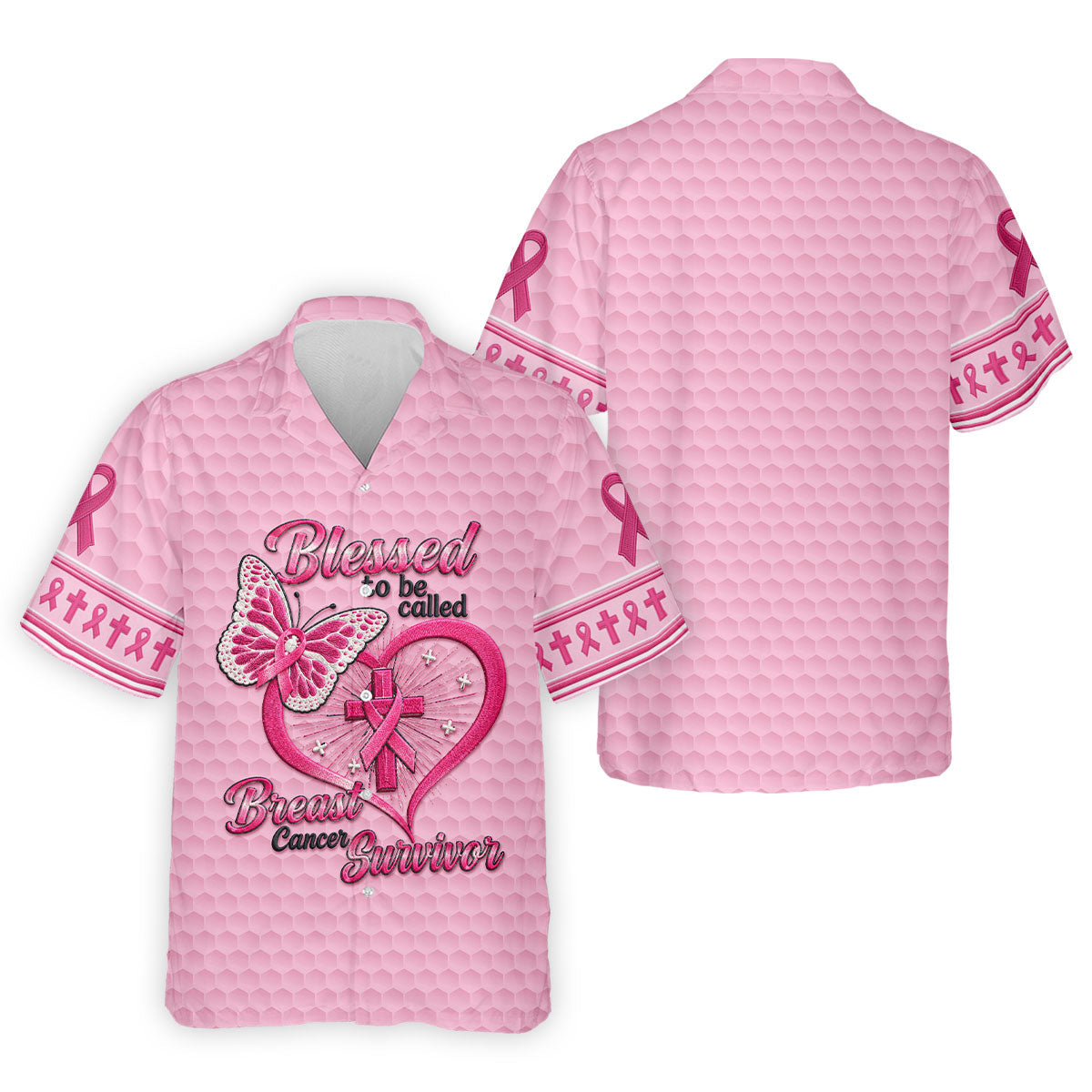 Blessed To Be Called Breast Cancer Survivor Golf Shirt, Mens Golf Polo, Golf Shirts For Men