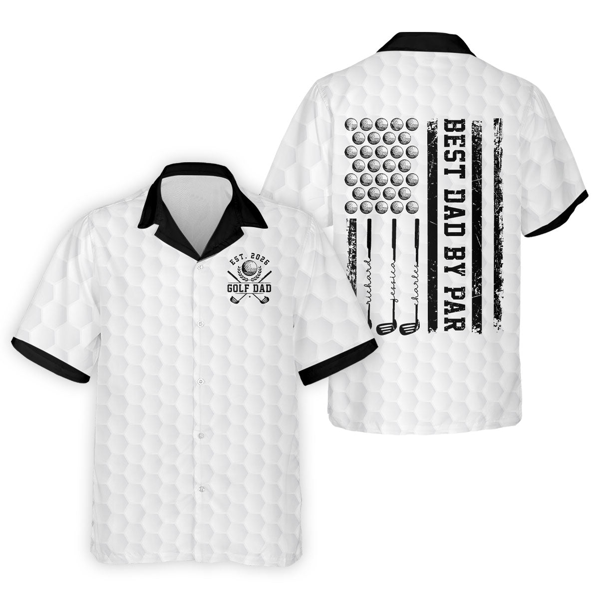 Golf Dad Best Dad By Par Father's Day Golf Shirt, Dad Golf Shirt, Golf Gift For Dad