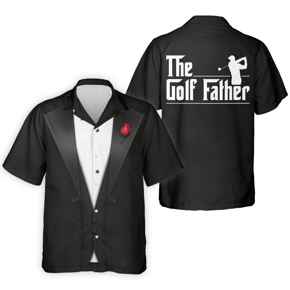 The Golf Father Funny Costume Father's Day Golf Shirt, Dad Golf Shirt, Golf Gift For Dad